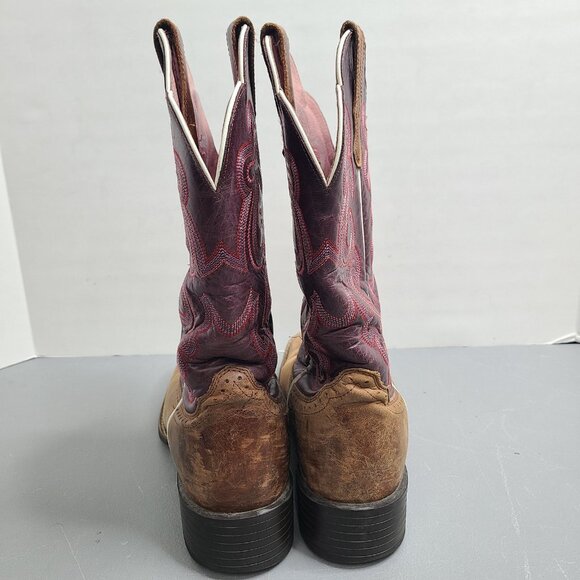 Ariat Women’s Size 9.5 B Quickdraw Leather Western Pink Cowboy Boots 10004719 - Picture 4 of 12